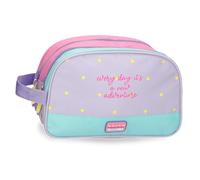 MOVOM New Adventures Astuccio per la scuola per bambini, in poliestere, triple tasche per una migliore organizzazione, dimensioni ideali da trasportare nello zaino, con maniglia laterale., Multicolore