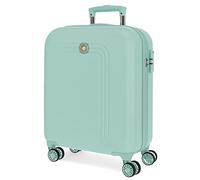 MOVOM Riga Trolley cabina Verde 40x55x20 cms Rigida ABS Chiusura a combinazione numerica 37L 2,8Kgs 4 doppie ruote Bagaglio a mano