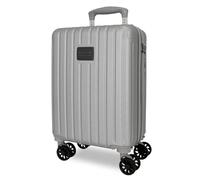 Movom Timber Valigia da Cabina Argento 30 x 40 x 20 cm Rigida ABS Chiusura a combinazione integrata 24 L 2,18 kg 4 ruote doppie bagaglio a mano