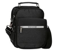 Movom Trimmed Tracolla due scomparti nero 20 x 25 x 12 cm Poliestere, Nero, Tracolla due scomparti