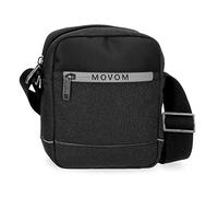 Movom Trimmed Tracolla piccola nera 15 x 19,5 x 6 cm Poliestere, Nero, Tracolla piccola