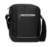 Movom Trimmed Tracolla portatile nero 22 x 27 x 8 cm Poliestere, Nero, Tracolla portatile