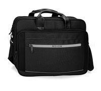 Movom Trimmed Valigetta per portatile doppio scomparto regolabile 15,6" nero 40 x 30 x 11 cm Poliestere, Nero, Valigetta per portatile doppio scomparto adattabile