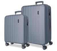 MOVOM Wood Set di valigie, 70 cm, Grigio