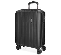 MOVOM Wood Trolley cabina Nero 40x55x20 cms Rigida ABS Chiusura TSA 38L 2,9Kgs 4 doppie ruote Bagaglio a mano