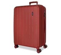 MOVOM Wood, valigia da cabina, bagaglio a mano, interno con due scomparti, realizzata in materiale ABS resistente e leggero, 4 ruote girevoli, lucchetto a combinazione laterale, di Joumma Bags