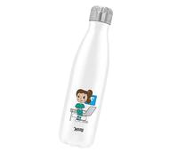 Movoo Design Bottiglia Termica Acciaio Inox 500ml - 2827.43 cm³ - Mantiene Caldo 12 Ore e Freddo 24 Ore - Personalizzata con nome - Assistente di studio odontoiatrico ASO Donna