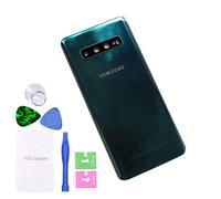 MovTEK Coperchio della Batteria Vetro Posteriore per Samsung Galaxy S10 Plus S10+ G975F Originale Copribatteria con Vetro Fotocamera (Verde Prisma)