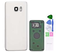 MovTEK Coperchio della Batteria Vetro Posteriore per Samsung Galaxy S7 G930F Originale Copribatteria con Vetro Fotocamera Bianco