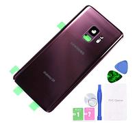MovTEK Coperchio della Batteria Vetro Posteriore per Samsung Galaxy S9 G960F Originale Copribatteria con Vetro Fotocamera (Viola Lilla)