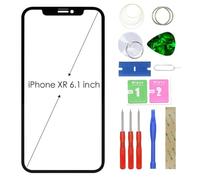 MovTEK Schermo in Vetro Anteriore di Ricambio +Oca Compatibile con iPhone XR con Kit Attrezzi (No Tattile e Display LCD) -6.1"