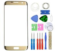 MovTEK Schermo Vetro di Ricambio Originale per Samsung Galaxy S7 Edge SM-G935F G935FD 5.5" Display Sostituzione con Kit Attrezzi - Oro