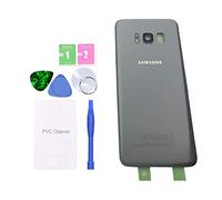 MovTEK Vetro Posteriore Copribatteria Originale per Samsung Galaxy S8 Plus S8+ G955F Coperchio Batteria con Vetro Fotocamera (Grigio Orchidea)