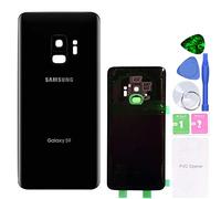 MovTEK Vetro Posteriore Copribatteria Originale per Samsung Galaxy S9 G960F Coperchio Batteria con Vetro Fotocamera (Nero Mezzanotte)