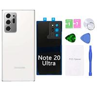MovTEK Vetro Posteriore Copribatteria Originale per Samsung Note 20 Ultra N985 /5G N986B Coperchio Batteria con Vetro Fotocamera e Strumenti (Bianca Mistico)