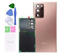 MovTEK Vetro Posteriore Copribatteria Originale per Samsung Note 20 Ultra N985 /5G N986B Coperchio Batteria con Vetro Fotocamera e Strumenti - Oro(Bronzo Mistico)