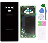MovTEK Vetro Posteriore Copribatteria Originale per Samsung Note 9 N960F Coperchio Batteria con Vetro Fotocamera e Strumenti (Nero Mezzanotte)
