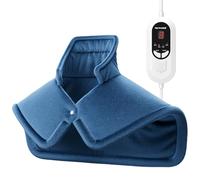 Mowend 58x42cm Termoforo Elettrico per Collo,Spalle con Riscaldamento Rapido, Protezione dal Surriscaldamento PTC e Spegnimento Automatico, Termoforo Lavabile in Lavatrice, Regali per mamma e papà
