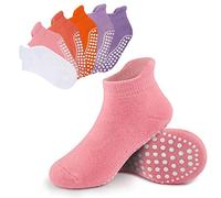 Mowenti Calzini Antiscivolo Neonato 6-12 Mesi Bambino Bambina 6 Paia Invernali Calze Antiscivolo Bambini Neonata Cotone Corti Colore_2