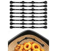 MOWETOO Magneti per Carta da Forno Airfryer, 8 Magneti in Silicone, Accessori per Evitare la Copertura Degli Alimenti, Friggitrice Ad Aria Calda, Accessori per Ninja, Philips, Cosori