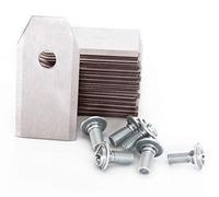 MOWHOUSE Lame di Ricambio per Tagliaerba - Lame di Riserva in Acciaio Inossidabile Indurito, Compatibili con Il Robot Tosaerba Husqvarna Gardena McCulloch - 30 Pezzi, 30 Viti