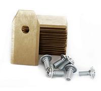 MOWHOUSE Lame di Ricambio per Tagliaerba - Lame di Riserva in Titan Indurito, Compatibili con il Robot Tosaerba Husqvarna Gardena McCulloch - 30 Pezzi, 30 Viti