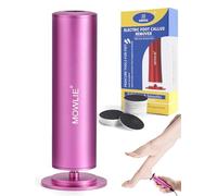 MOWLIE Rimozione calli elettrico, lima professionale per pedicure con lime intercambiabili per pelle morta e dura screpolata, con 60 cuscinetti abrasivi (Rose)