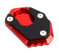 MOWOK Accessori per Kawasaki Z650 Z800 Z900 Z900RS Z1000 Z1000SX ER6N ER6F ninja650 ninja1000sx zx6r zx10r Alluminio Piastra Ingranditore Estensione Cavalletto Laterale Moto (rosso)