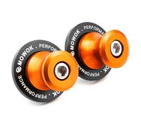 MOWOK M6 Nottolini Cavalletto Moto Accessori per MT09 MT10 MT125 R7 R1 R6 R25 R9 FZ1 FZ6 FZ8 TRACER 7 9 700 900 GT XSR900 Tenere700 Benelli TRK 502 702 X Aprilia RS660 RS V4 Monster 696 (Arancione)