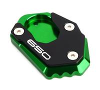 MOWOK Piastra di supporto laterale per cavalletti laterali moto accessori per Z650 Ninja 650 Ninja650 Z650 RS Z 650 2017-2023 2024 2025 (verde)