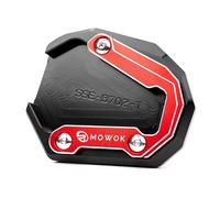 MOWOK Piastra Supporto Laterale Estensione Cavalletto Moto Accessori per Benelli TRK 702 X 702X TRK702X 2022 2023 TRK552X TRK502X TRK 502X 552X (Rosso)