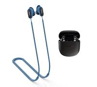 MOWYEOK Cinturino anti-perdita per cuffie, compatibile con auricolari Bose QuietComfort Earbuds II, morbido silicone anti-allentamento, adatto per sport all'aria aperta, corsa, fitness, blu