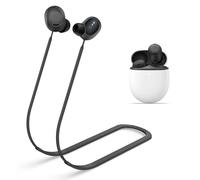 MOWYEOK Cinturino anti-perdita per cuffie, compatibile con auricolari Google Pixel Buds Pro, morbido silicone anti-allentamento, adatto per sport all'aria aperta, corsa, fitness, colore nero