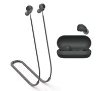 MOWYEOK Cinturino anti-perdita per cuffie, compatibile con auricolari Sony WF-C700N / WF-C700B, morbido silicone anti-allentamento, adatto per sport all'aria aperta, corsa, fitness, colore nero