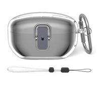 MOWYEOK - Custodia protettiva per WF-1000XM5, in TPU morbido e trasparente, con chiusura di sicurezza in TPU, appositamente progettata per gli auricolari Sony WF-1000XM5, con moschettone e cordino