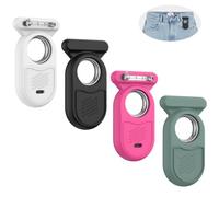 MOWYEOK - Supporto GPS Tracker per Samsung, in morbido silicone, compatibile con Samsung Galaxy Smarttag2, adatto per chiavi, portafogli, bagagli (nero, bianco, verde, rosso)