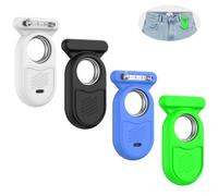 MOWYEOK - Supporto GPS Tracker per Samsung, in morbido silicone, compatibile con Samsung Galaxy Smarttag2, adatto per chiavi, portafoglio, bagagli (nero+bianco+blu+verde)