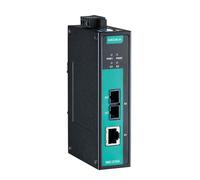 MOXA IMC-21GA-LX-SC Convertitore multimediale industriale Gigabit Ethernet-to-fibra, modalità singola 10 km, SC, da -10 a 60 °C, convertitore multimediale industriale da 10/100/1000BaseTX a