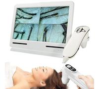 MOXAC Rilevatore del Cuoio capelluto dei Capelli della Pelle, analizzatore dei Capelli per la diagnosi della Pelle, Macchina per Il rilevamento della Pelle Digitale 200X a 10 Pollici