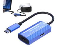 Moxeupon Adattatore per occhiali AR, convertitore hub, adattatore plug and play, supporta 4 K a 60 Hz e 100 W ricarica rapida per tablet telefono