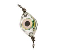 Moxeupon Esche da pesca a LED | Flasher sotto forma di occhio | Luce subacquea illuminata a LED, innescata dall'acqua molto luminosa, per acqua dolce e salata