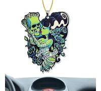 Moxeupon Fascino Specchio Auto | Ornamento per Specchio Auto di Halloween | Decorazione per Sospensione Specchio Interno, Regali per Lei Lui