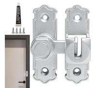 Moxeupon Fermaporta - Senza foratura per la privacy del bagno | Meccanismo interno in metallo per bagno, camera da letto, cucina, balcone, appartamento, scuola e residenza universitaria