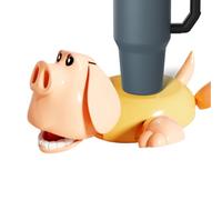 Moxeupon Gara con un'espressione divertente, sottobicchiere animale con un'espressione divertente | Opaco di bevanda decorativa,Hog Shape Coaster per la decorazione della casa, soggiorno cucina stuoia