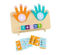 Moxeupon Giocattoli per bambini in età prescolare, numeri di contatore, giocattolo matematico bifacciale | Esercizi di coordinazione occhio-mano attività homeschool per apprendimento precoce
