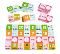 Moxeupon Giochi di addizione e sottrazione - Giocattolo educativo in legno per bambini piccoli e bambini in età prescolare - Giocattolo di apprendimento della matematica con esercizi di riconoscimento