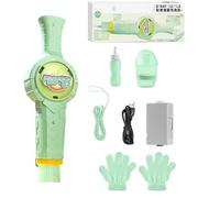 Moxeupon Macchina per bolle di sapone, macchina automatica per bolle di sapone, giocattolo portatile per interni ed esterni, con accessori per feste, compleanni, matrimoni, Natale