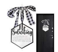 Moxeupon Nessun segno di smistamento di sollecitazione,Nessun arredamento per porta di sollecitazione | Accessori per la decorazione della casa tradizionali, non colpire o suonare per le imprese,