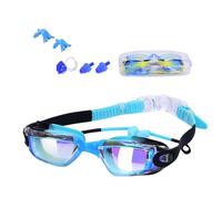 Moxeupon Occhiali da nuoto per bambini, anti, con tappi per le orecchie, protezione UV, sport acquatici, per ragazze dai 2 ai 12 anni