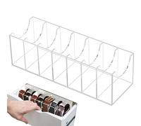 Moxeupon Organizzatore di cintura per armadio, organizer per cintura per cassetto, organizer per armadio con cinghia acrilica, vetrina chiara, accessori per cassetti, rack per cravatta multiuso